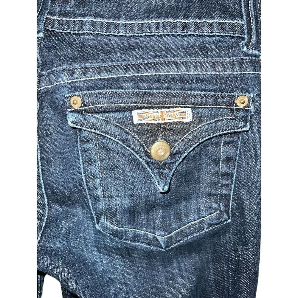 Hudson Signature Boot Cut Low Rise Jeans  W170DHA Size 28”x30” Flap Pockets - Picture 6 of 10